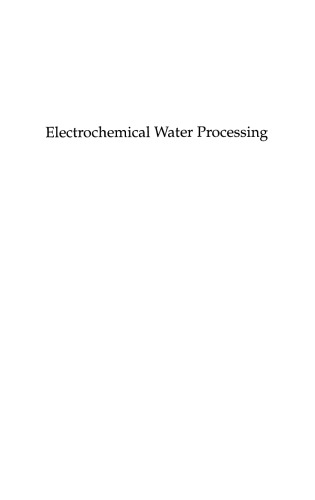 Electrochemical Water Processing