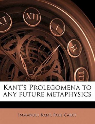 Prolegomena to Any Future Metaphysics