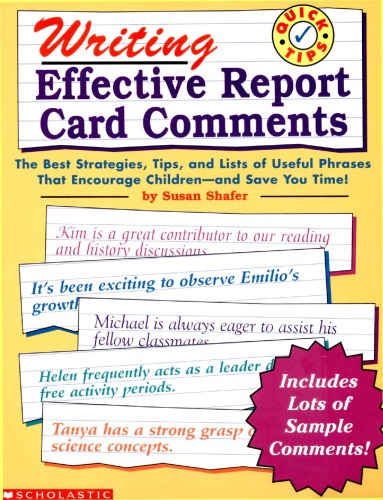 Writing Effective Report Card Comments