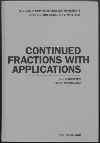 Continued Fractions with Applications