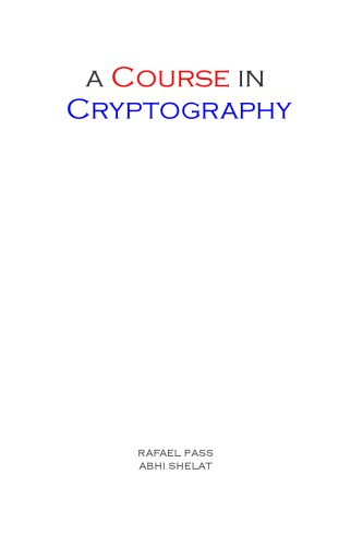 A Course in Cryptography