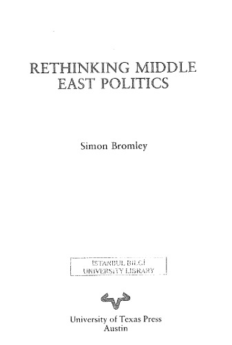 Rethinking Middle East Politics