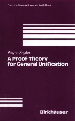 A Proof Theory for General Unification