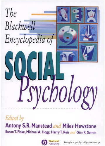 The Blackwell Encyclopedia of Social Psychology