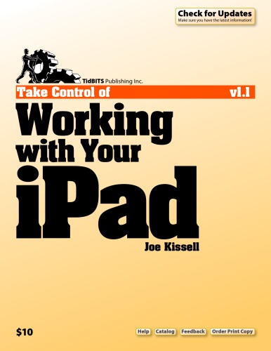 Take Control of Working with Your iPad (v1.1)