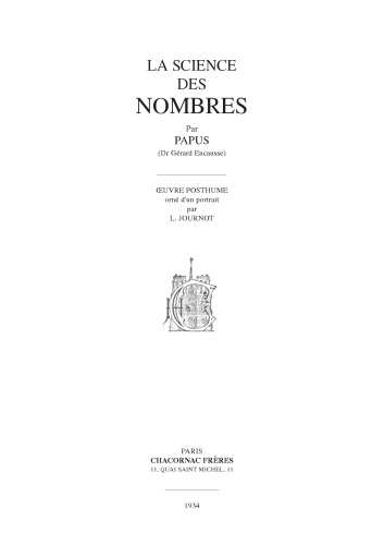 La science des nombres