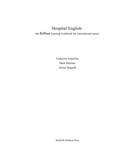 Hospital English: Brilliant Learning Workbook for International Nurses