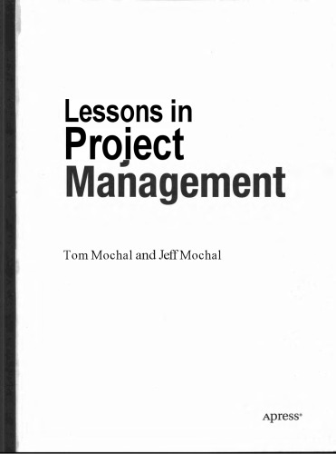 Lessons in Project Management