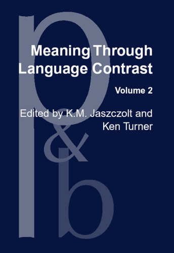 Meaning Through Language Contrast, Volume 2