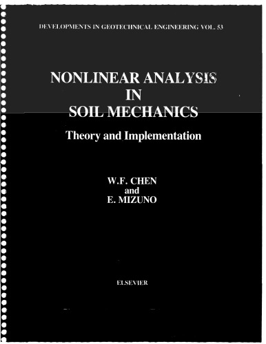 Nonlinear Analysis in Soil Mechanics: Theory and Implementation