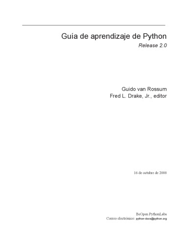 Guía de aprendizaje de Python