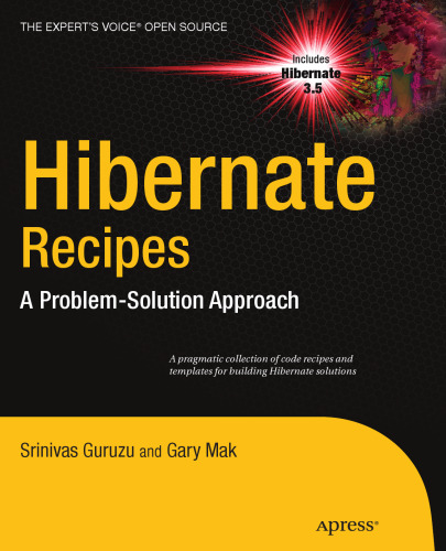 Hibernate Recipes: A Problem-Solution Approach (Recipe Series)