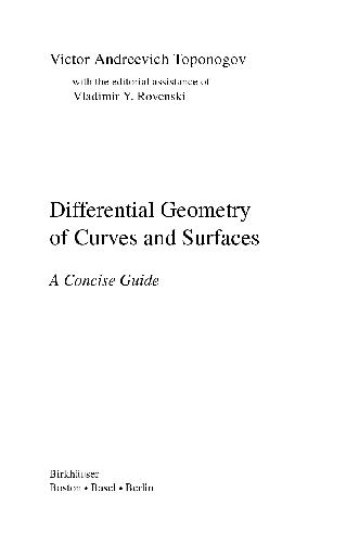 Differential geometry of curves and surfaces: A concise guide