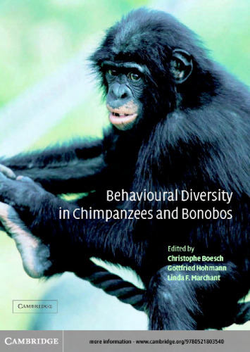 Behavioural Diversity in Chimpanzees and Bonobos