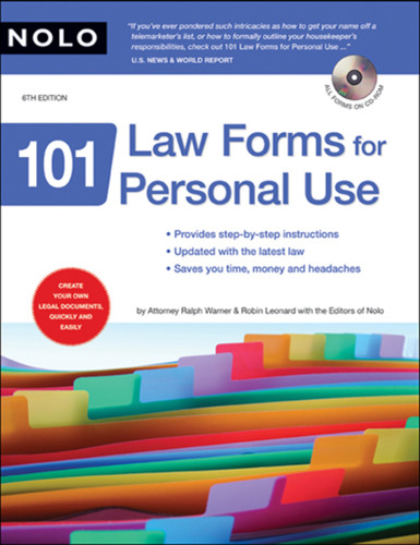 101 Law Forms for Personal Use