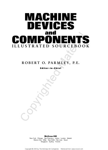 Machine Devices and Components Illustrated Sourcebook