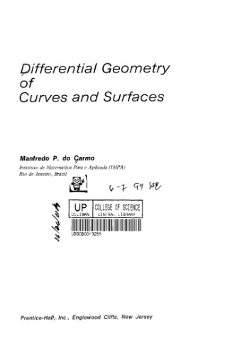 Differential geometry of curves and surfaces