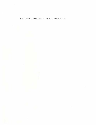 Sediment-Hosted Mineral Deposits (IAS Special Publication 11)