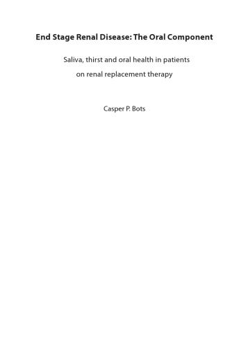 End Stage Renal DiseaseThe Oral Component