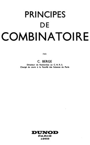 Principes de combinatoire