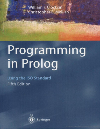 Programming in Prolog: Using the ISO Standard, 5th edition