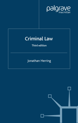 Criminal Law (Palgrave Law Masters)