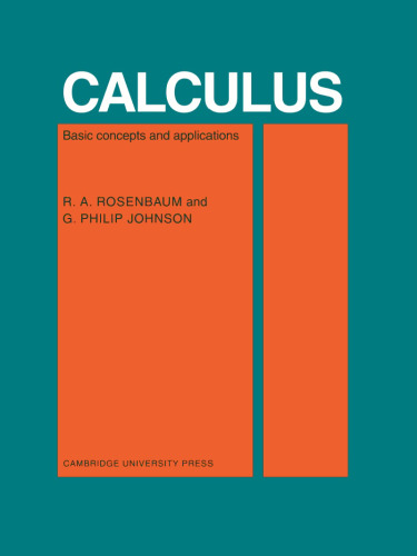 Calculus: Basic Concepts and Applications