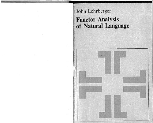 Functor analysis of natural language