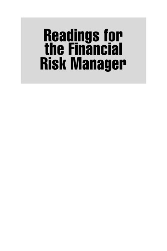 Readings for the Financial Risk Manager PRMIA FRM