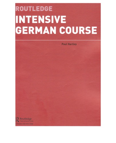 Routledge Intensive German Course (with Audio)