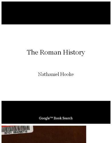 The Roman History: From The Building Of Rome To The Ruin Of The Commonwealth...