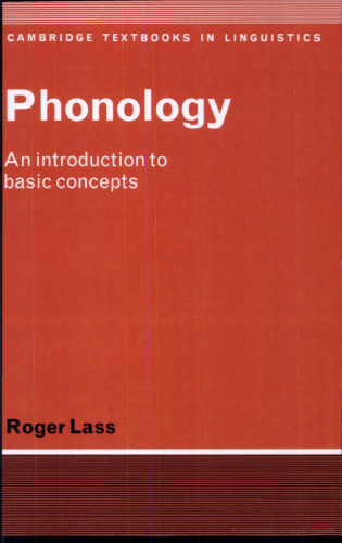 Phonology: An Introduction to Basic Concepts (Cambridge Textbooks in Linguistics)