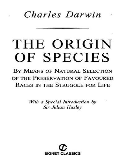 The Origin Of Species: 150th Anniversary Edition