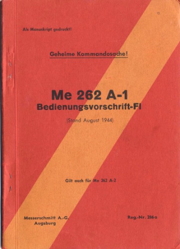 Me 262 A-1 Bedienvorschrift-F1