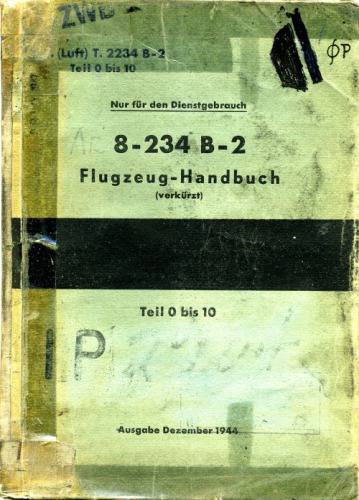 Arado 8-234 B-2 Flugzeug-Handbuch 