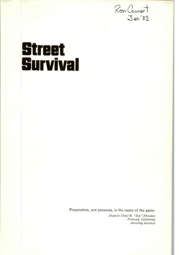 Street Survival: Tactics For Armed Encounters 