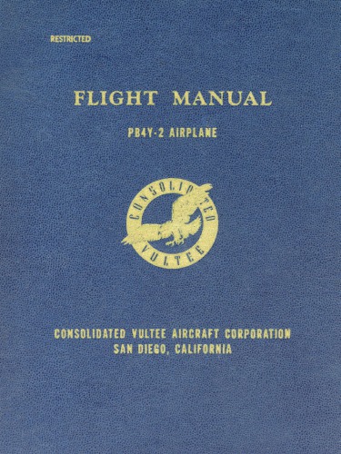 Flight Manual PB4Y-2 Airplane