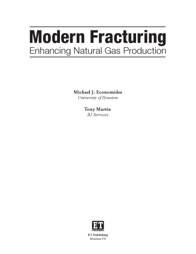 Modern Fracturing - Enhancing Natural Gas Production