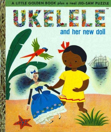 Ukelele and her new doll 