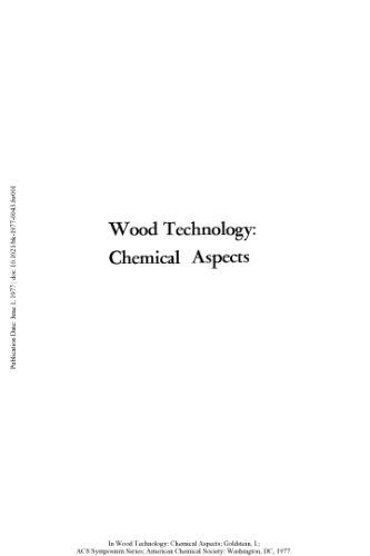 Wood technlogy.. Chemical aspects