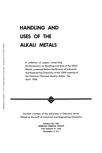 Handling and Uses of the Alkali Metals