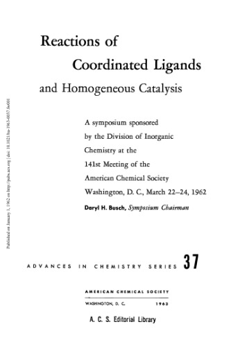 Reactions of Coordinated Ligands