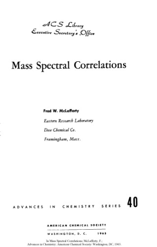 Mass Spectral Correlations