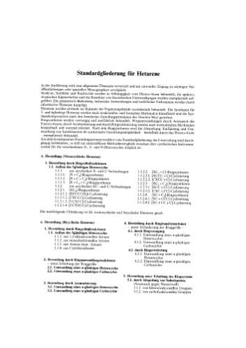 Houben-Weyl Methoden der organischen Chemie vol.E6a Hetarenes I, Part 1