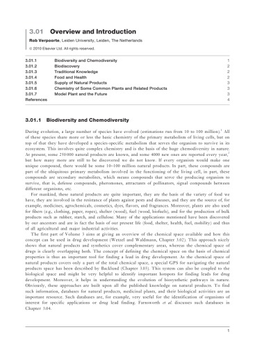 Comprehensive Natural Products II Vol.3 Development & Modification of Bioactivity