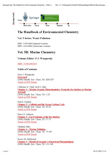 Marine Chemistry