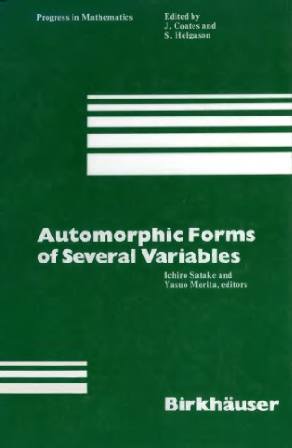 Automorphic Forms of Several Variables: Taniguchi Symposium, Katata, 1983