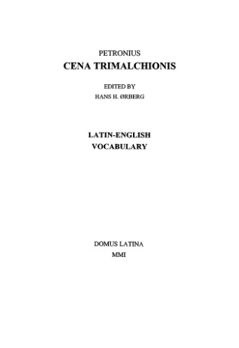 Cena Trimalchionis: Latin-English Vocabulary