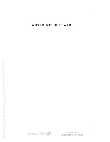 World Without War