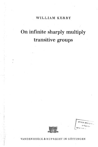 On infinite sharply multiply transitive groups 